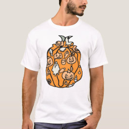 Camiseta Retro Pumpkin Spooks e Halloween Treats!