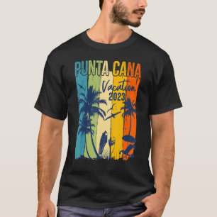 Camiseta Retro Punta Cana 2023 Férias Familiares Dominicana