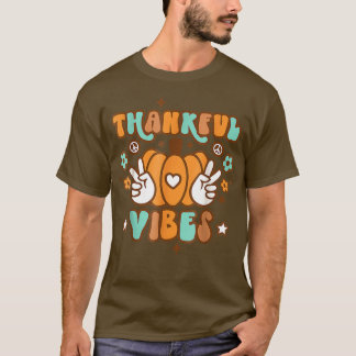 Camiseta Retro Queda outono Vibes Agradecidos Bonito de Açã
