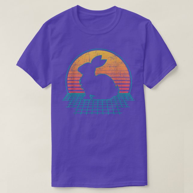Camiseta Retro Rabbit Zookeeper Bunny Breeder Veteri (Frente do Design)