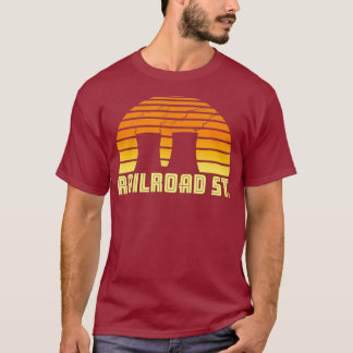 Camiseta Retro Railroad St sunset