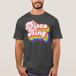 Camiseta Retro Rainbow Disco King 70s