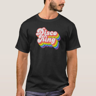 Camiseta Retro Rainbow Disco King 70s