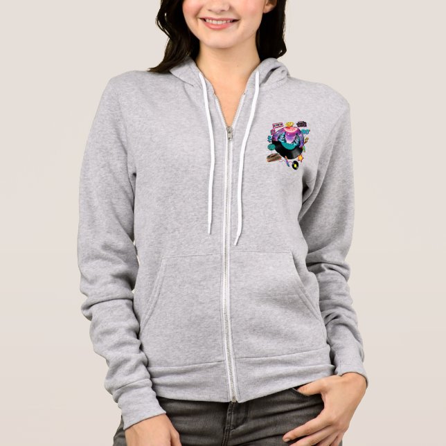 Camiseta Retro Record, With Wolf And 90s Memorabilia (Frente)