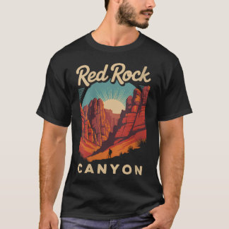 Camiseta Retro Red Rock Canyon Nevada Lembrança Temático
