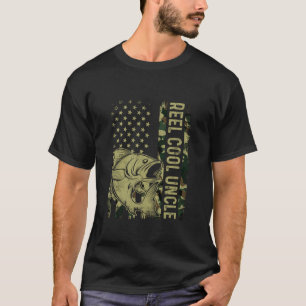 Camiseta Retro Reel Legal Tio Camouflage American Flag Fis