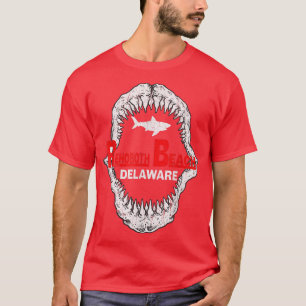 Camiseta Retro Rehoboth Beach Delaware Dentes de Tubarão Vi