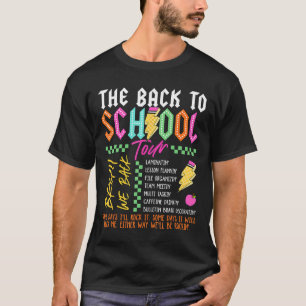 Camiseta Retro Relâmpago Abcd Volta às Aulas Tour Teac