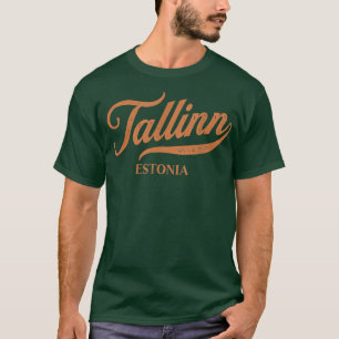 Camiseta Retro República da Estônia Tallinn