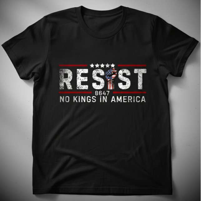 Camiseta Retro Resistir Sem Reis Na América (Criador carregado)