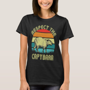 Camiseta Retro Respeita O Animal Rodent Agouti Capybara