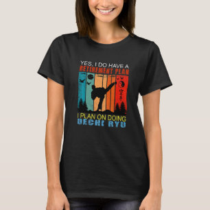 Camiseta Retrô - Retirada De Slogan Sunset Eu Planejo Fazer