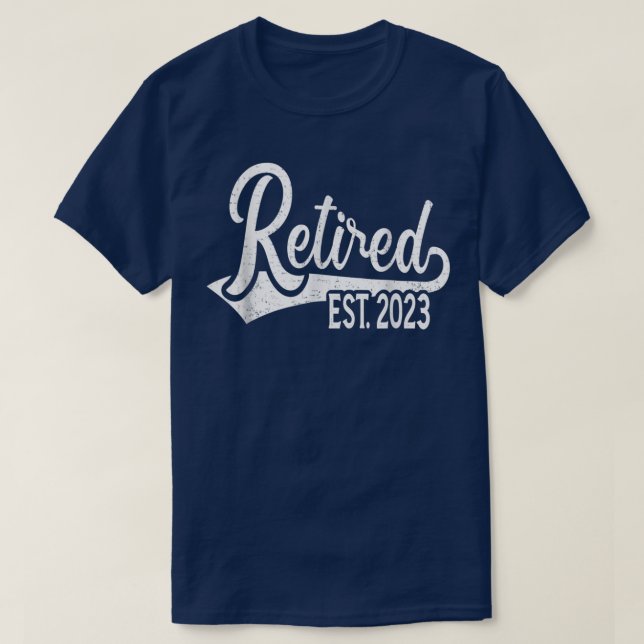 Camiseta Retro Retired Est (Frente do Design)