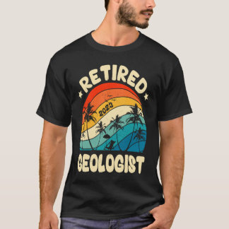 Camiseta Retro Retired Geologist Vintage Retirement Worked