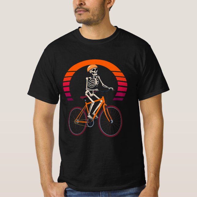 Camiseta Retro Ride Skeleton (Frente)