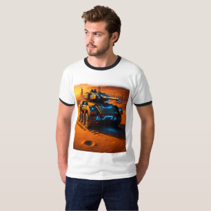 Camiseta Retro Ringer – Tanque Neon no Deserto Dis