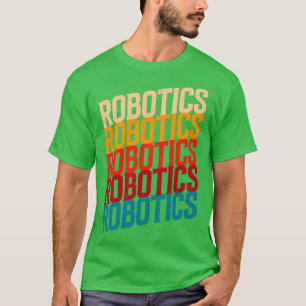 Camiseta Retro-robótica Engenharia Robótica Humanoide R