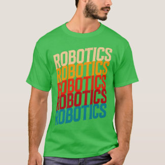 Camiseta Retro-robótica Engenharia Robótica Humanoide R