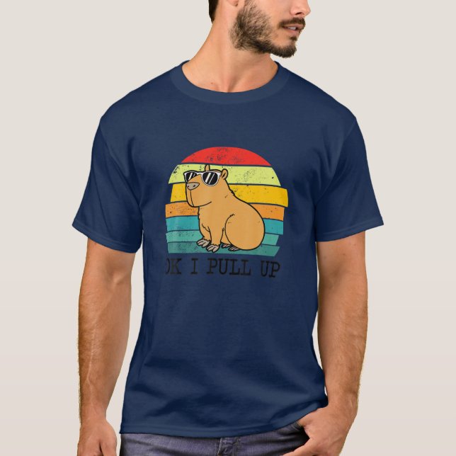 Camiseta Retro Rodent Funny Capybara Dont Be Worry Be Capy (Frente)