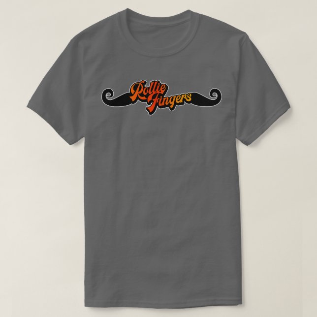 Camiseta Retro Rollie Fingers Handlebar Mustache Tributo (Frente do Design)