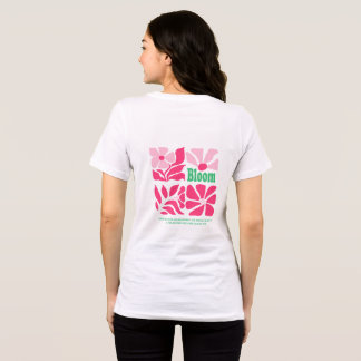 Camiseta Retro Rosa Floral "Bloom"