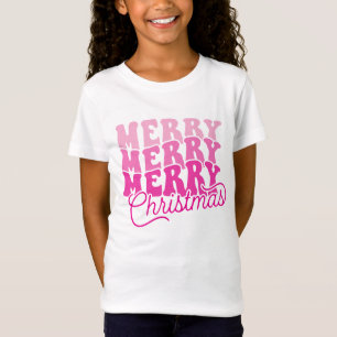 Camiseta Retro Rosa Negrito e Monolinha Feliz Natal