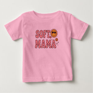 Camiseta Retro Rosa Xadrez Suave Mama PNG - Verão Legal S