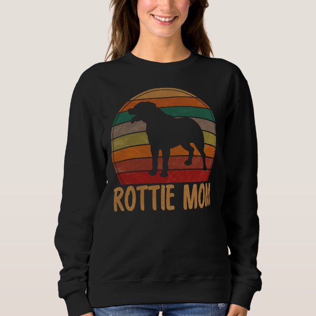Camiseta Retro Rottweiler Mãe Cachorro Rotação Mãe Pet Rott (Frente)