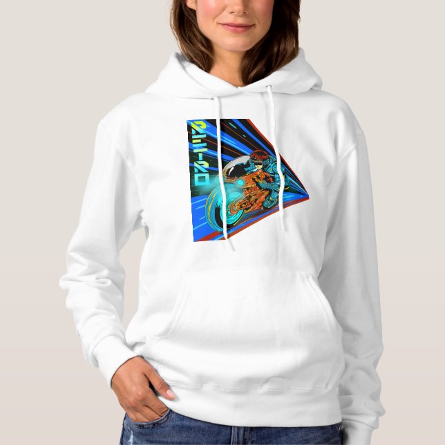 Camiseta Retro Rush: Velocidade Neon (Frente)