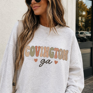 Camiseta Retrô Rústico Covington Geórgia