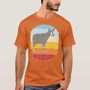 Camiseta Retro Safari Wildlife Zoo Animal Okapi