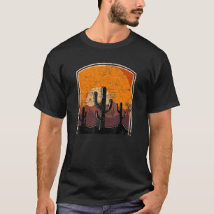 Camiseta Retro Saguaro Sunset Funny Cactus Opuntia Cactacea