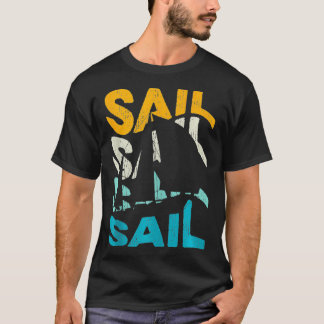 Camiseta Retro Sailing Lover Sailor Skipper Ship Vintage Bo