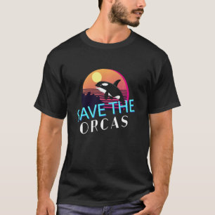 Camiseta Retro Salve O Nascimento De Animais Do Mar Assassi