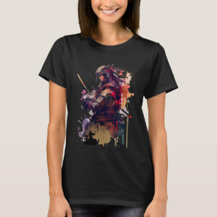 Camiseta Retro Samurai Warrior Sword Japonês Ninja 1