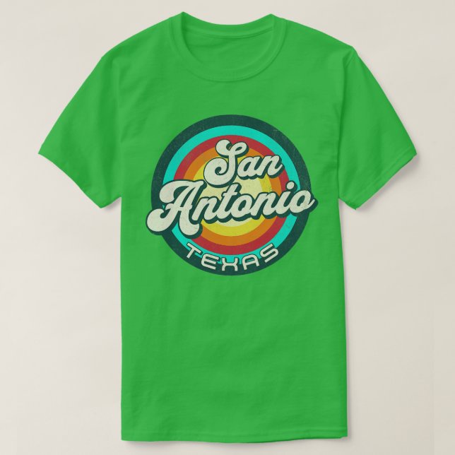 Camiseta Retro San Antonio Texas 2 (Frente do Design)