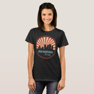 Camiseta Retro San Antonio Texas City State Skyline Vintage