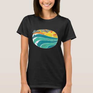 Camiseta Retro San Diego Shirt Vintage Surf e Sol em Cali