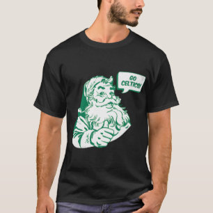 Camiseta Retro Santa Claus Ir Celta Sobredimensionado