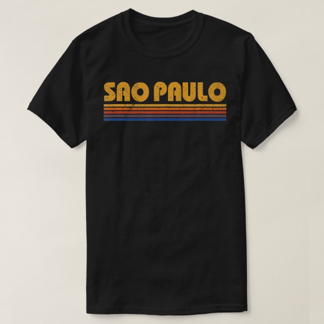 Camiseta Retro Sao Paulo Brazil  (Frente do Design)