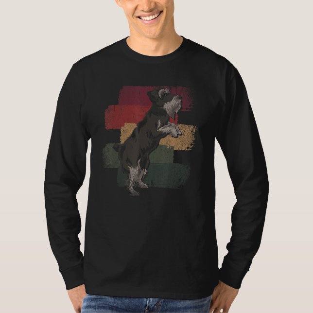 Camiseta Retro Schnauzer (Frente)