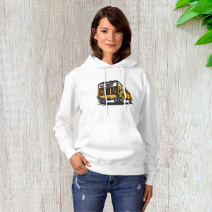 Camiseta Retro School Bus Vintage Amarelo