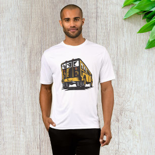 Camiseta Retro School Bus Vintage Amarelo