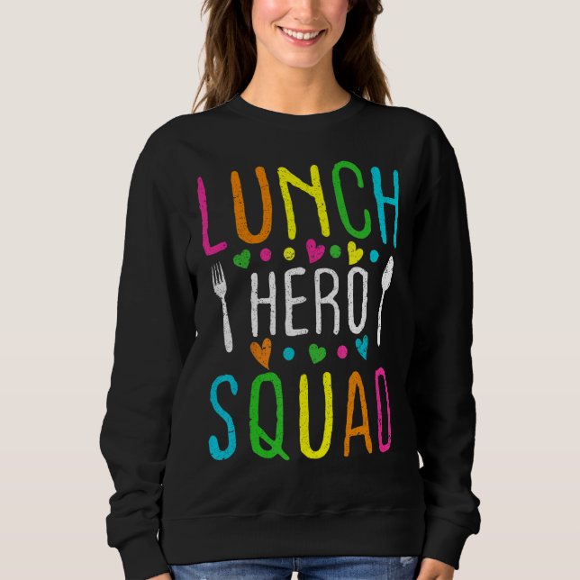 Camiseta Retro School Lunch Hero Squad Cafeteria (Frente)