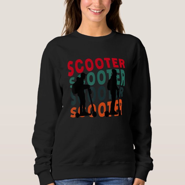 Camiseta Retro Scooter Rider E Scooter Kick Scooter (Frente)
