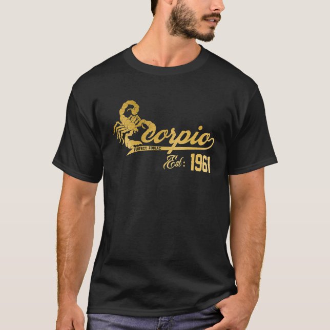 Camiseta Retro Scorpio 1961-60 Anos Aniversário 60 (Frente)