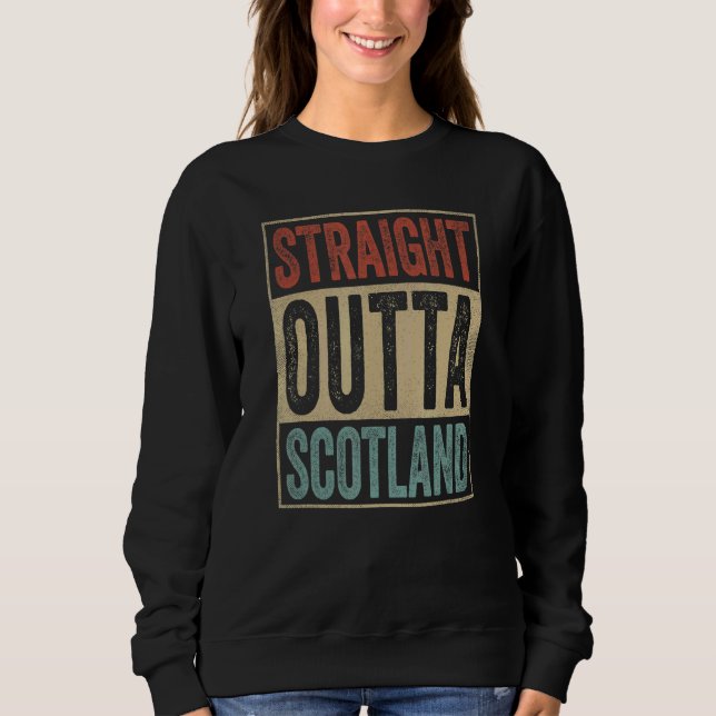 Camiseta Retro Scotland Souvenir Scotland Straight Outta Sc (Frente)