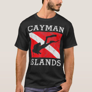 Camiseta Retro Scuba Diver Grand Cayman Islands Scuba Divin