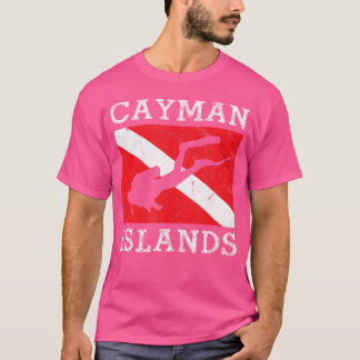Camiseta Retro Scuba Diver Grand Cayman Islands Scuba Divin