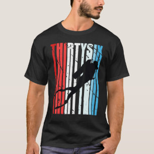 Camiseta Retro Scuba Diving 36º Aniversário do Mergulhador